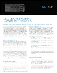 Dell Emc Networking N3000 Series Switches