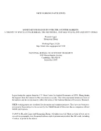 Monetary Exchange in Over-The-Counter Markets: a Theory of Speculative Bubbles, the Fed Model, and Self-Fulfilling Liquidity Crises