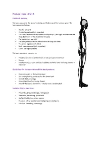 Posture Types – Part 3
