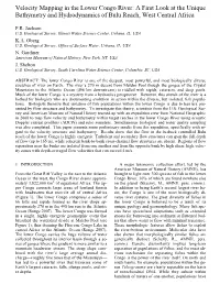 Velocity Mapping in the Lower Congo River: a First Look at the Unique Bathymetry and Hydrodynamics of Bulu Reach, West Central Africa