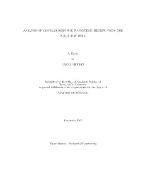 Analysis of Vascular Response to Systemic Heating Using The