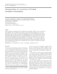 Characterization of a Novel Form of X-Linked Incomplete Achromatopsia