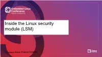 Inside the Linux Security Module (LSM)