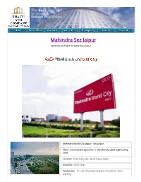 Mahindra Sez Jaipur