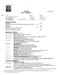 Uri C. Weiser