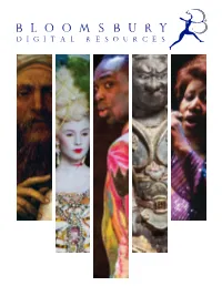 Bloomsbury Digital Resources 2020