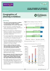 Geographies of Diversity in Kirklees