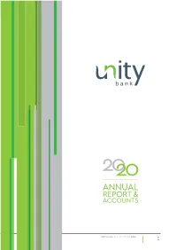 Unity Bank 2020 Annual Report