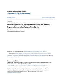 A History of Accessibility and Disability Representations in the National Park Service