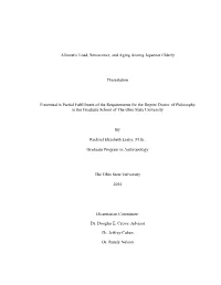 Allostatic Load, Senescence, and Aging Among Japanese Elderly