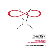 Development and Dysfunction | Programme