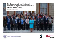 Regenerative Development to Reverse Climate Change London, 28-29 October 2016 Table of Contents