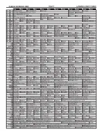 Sunday Morning Grid 7/23/17 Latimes.Com/Tv Times