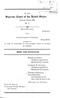 THURGOOD MARSHALL JACK GREENBERG 10 Columbus Circle New York 19, New York Attorneys for Petitioner LOUIS H