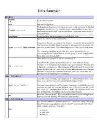 Unix Sampler