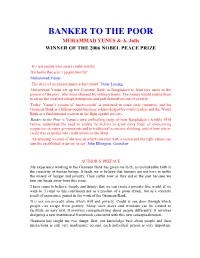 Banker to the Poor Muhammad Yunus & A