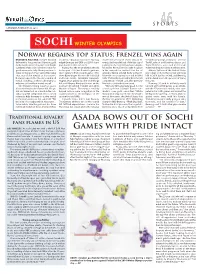 Asada Bows out of Sochi Games with Pride Intact