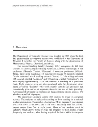 Computer Science at the University of Helsinki 1993 1