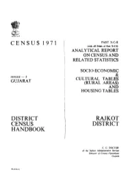 District Census Handbook, Rajkot, Part X-C-II, Series-5