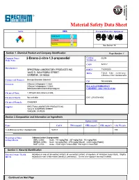 Material Safety Data Sheet