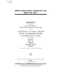 Political Transitions in the Middle East, Part 1