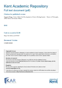 University of Kent the Development of Oromo