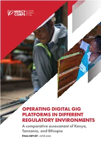 Operating Digital Gig Platforms in Different Regulatory Environments