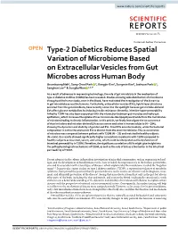 Type-2 Diabetics Reduces Spatial Variation of Microbiome Based On