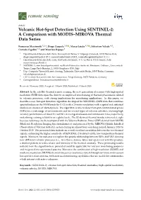 Volcanic Hot-Spot Detection Using SENTINEL-2: a Comparison with MODIS–MIROVA Thermal Data Series