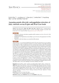 Assessing Genetic Diversity and Population Structure of Salix Viminalis Across Ergun and West Liao Basin