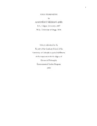 I FOLK FILMMAKING by ADAM PÉROU HERMANS AMIR B.A., Colgate University, 2007 M.Sc., University of Otago, 2010 a Thesis Submitted