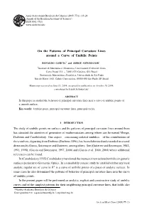 On the Patterns of Principal Curvature Lines Around a Curve of Umbilic Points