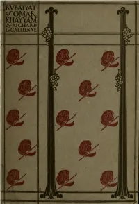 Rubáiyát of Omar Khayyám : a Paraphrase from Several Literal