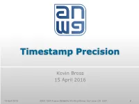 Timestamp Precision