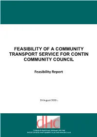 Feasibility of a Community Transport Service for Contin Community Council