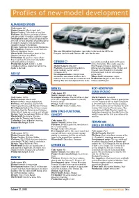 Profiles of New-Model Development
