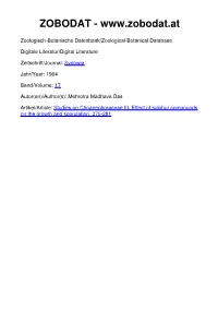 Studies on Choanephoraceae III. Effect of Sulphur Compounds on the Growth and Sporulation