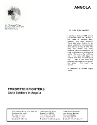 Child Soldiers in Angola