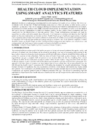 Health Cloud Implementation Using Smart Analytics Features
