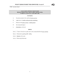PROJECT DESIGN DOCUMENT FORM (CDM-SSC-PDD) - Version 03