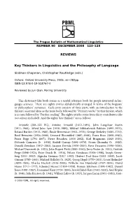 REVIEWS Key Thinkers in Linguistics and the Philosophy of Language