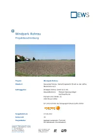 Windpark Rohrau Projektbeschreibung