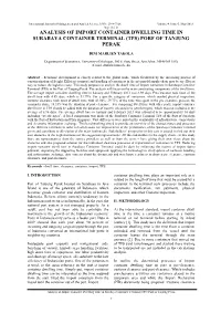 Analysis of Import Container Dwelling Time in Surabaya Container Terminal (Tps) Porf of Tanjung Perak