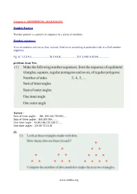 Arithmetic Sequences