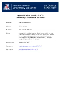 Hyperoperation: Introduction to the Theory and Potential Solutions