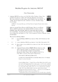 Modified Register for Anderina MOUAT