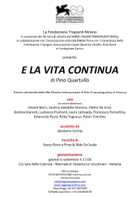 Pb E LA VITA CONTINUA