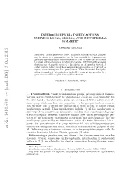 Pseudogroups Via Pseudoactions: Unifying Local, Global, and Infinitesimal Symmetry