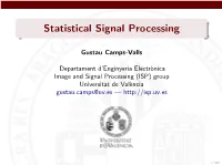 Statistical Signal Processing