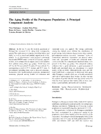 The Aging Profile of the Portuguese Population: a Principal Component